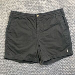 Polo Ralph Lauren Shorts Mens XL TG Black Stretch Cotton Twill Chino Short 6 in
